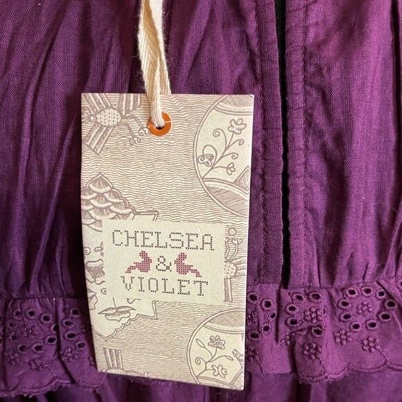 Chelsea & Violet Shadow Victorian Stripe Tiered Ruffle​ - Picture 8 of 10